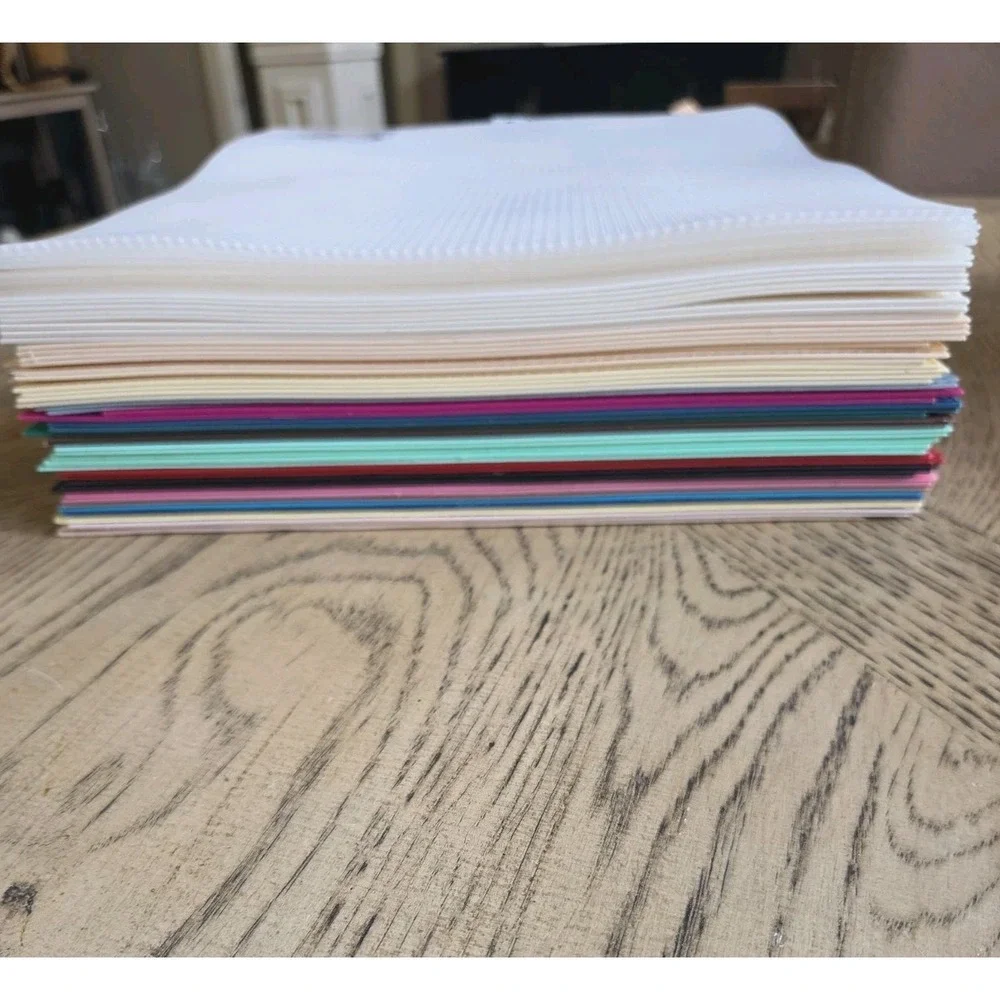 Plastic Canvas Sheets Lot 0f 55 Quick Count 7 Mesh Darice Colors Vintage New